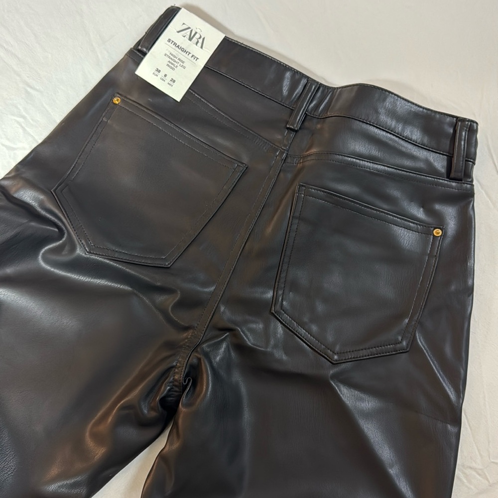 Zara leather pants